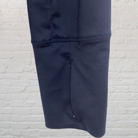 Athleta Sunlover UPF Tulip Back Top S Navy Thumbhole Sun Protection - Picture 10 of 15